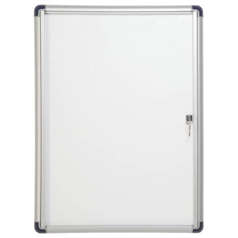 Bacheca magnetica Bi-Office Enclore Budget con cornice in alluminio 6xA4