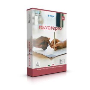 Carta per fotocopie Burgo Reprorossa A4 80 g/mq - Risma da 500 fogli