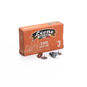 Puntine da disegno in acciaio Leone N° 3 diametro testa 11,5 mm - scatola di