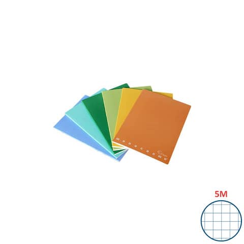 Quaderno Pigna Maxi Monocromo Green 42 ff 80 gr - A4 rigatura 5M - copertine