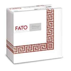 Folded napkins 1 ply Fato Tablewear 40x40 cm pure cellulose Mykonos decor