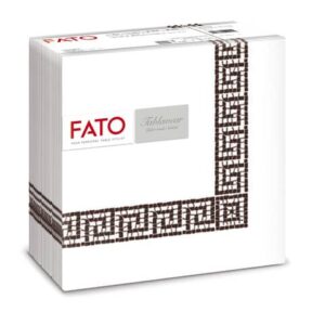 Folded napkins 1 ply Fato Tablewear 40x40 cm pure cellulose Mykonos decor