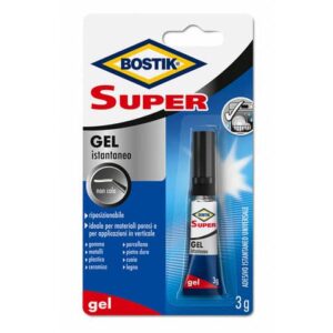 Adesivo invisibile Bostik Super Gel istantaneo - tubetto 3 gr