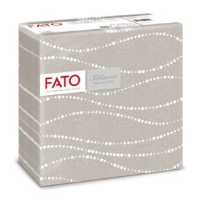 Folded napkins 1 ply Fato Tablewear 40x40 cm pure cellulose Pearl decor