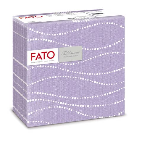 Folded napkins 1 ply Fato Tablewear 40x40 cm pure cellulose Pearl decor