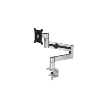 Braccio porta monitor per 1 schermo max 27" DURABLE argento metallizzato