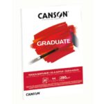Blocco da disegno Canson per olio e acrilico bianco 290 g/m² A4 - 10 fogli