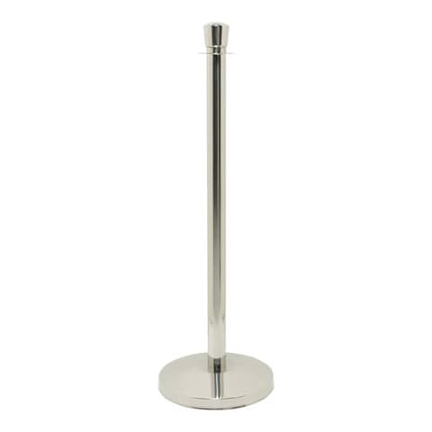 Set of 2 Securit® Budget 100x33x33 cm path marking columns - chrome-plated