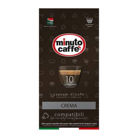 Caffè in capsule compatibili Nespresso Minuto caffè Espresso love3 crema -