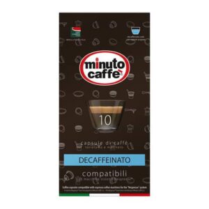 Nespresso compatible capsules Minuto coffee Espresso love3 decaffeinated