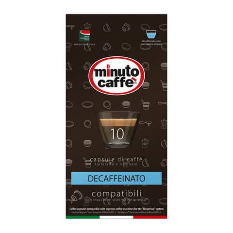 Nespresso compatible capsules Minuto coffee Espresso love3 decaffeinated