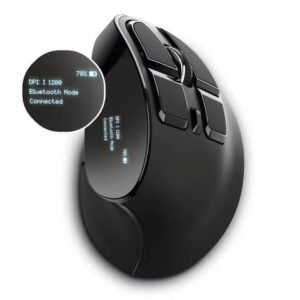 Mouse verticale ergonomico wireless Trust VOXX ricaricabile - ricevitore USB