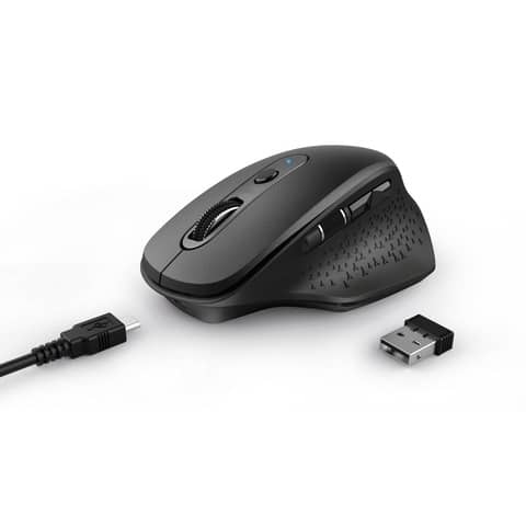 Mouse ergonomico ricaricabile wireless Trust OZAA ricevitore USB A 2.0 -