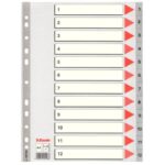 Divisori per rubrica Esselte A4 PPL numerica 1-12