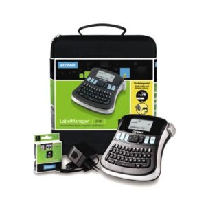 Dymo Label Manager 210D labeller case kit with feeder and 1 tape