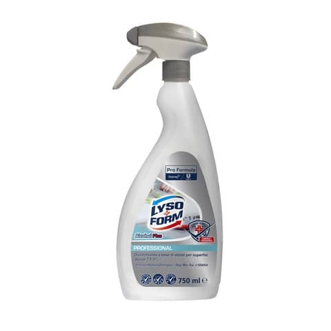 Disinfettante multiuso Lysoform Alcohol Plus Professional - 750 ml spray