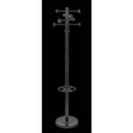 Appendiabiti MAULgrando nero h 176 cm - 8 ganci