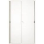 Metal cupboard with sliding doors 612 - 120x45x200 cm Tecnical 2 white