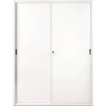 Armadio in metallo a porte scorrevoli 615 - 150x45x200 cm Tecnical 2 bianco