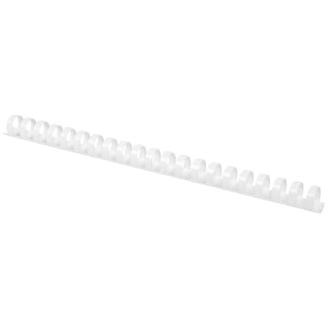 Spirali in PVC per rilegatura Q-Connect 18 mm - colore bianco -