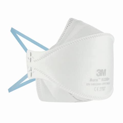 Respiratore monouso FFP2 3M Aura 9320D+ senza valvola - certificazione CE 2797 -