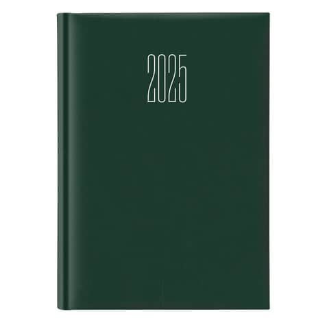 Agenda 2025 Giornaliera S/D abbinati 17x24 cm Gommato verde