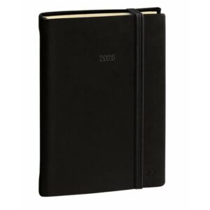 Weekly diary 2025 Quo Vadis Minister Prestige Silk 16x24 cm black