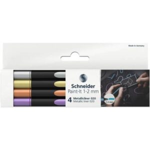 Astuccio pennarelli Metallic Liner - Schneider assortiti