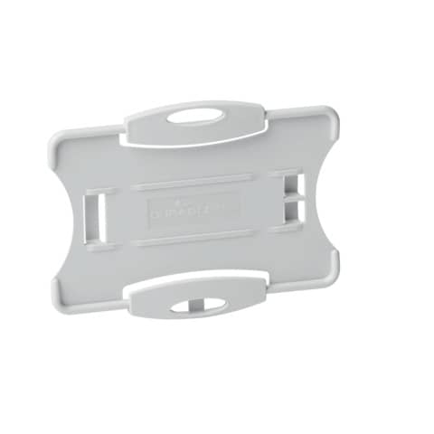 ECO badge holder Grey - insert size 87x54 mm - 10 pcs DURABLE 1 card