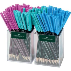 Exhibitor 144 Faber-Castell Grip 2001 Two triangular pencils