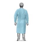Camice visitatore DPI Cat. 1 Mister Care in PP - taglia unica - azzurro -