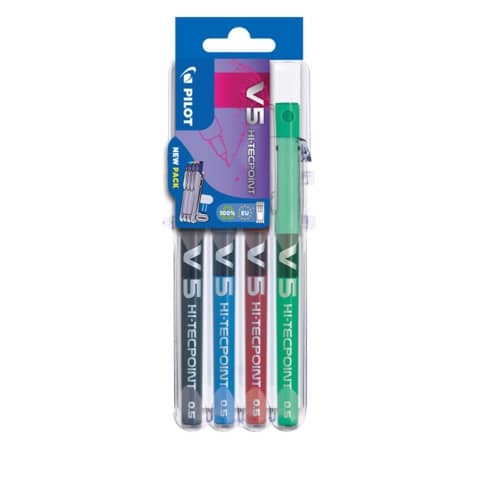 Penna roller a inchiostro liquido Pilot Hi-Tecpoint V5 -  punta 0,5 mm - 4