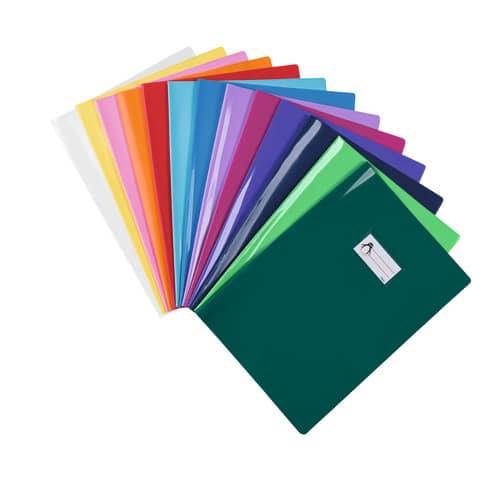 Copriquaderno con etichetta - Coprimaxi Beat A4 in PVC laccato spessore 180 ?m