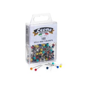 Spilli testa in plastica colorata Leone Dell'Era Inox 304 - 0,60x32 mm -