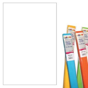 Roll of Crepe Paper - 50x250 cm - 40 gsm Deco white