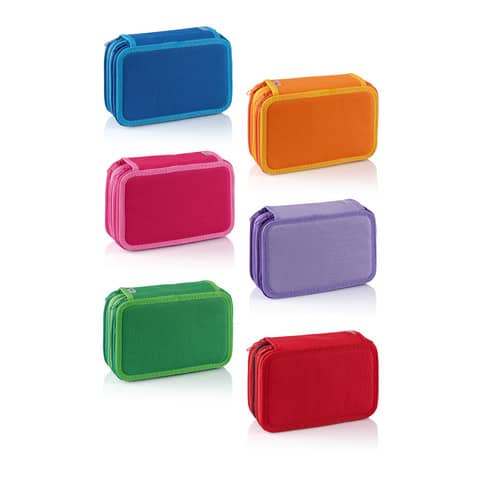 3-zip fantasy case - 12 crayons + 18 assorted CoLibrì markers