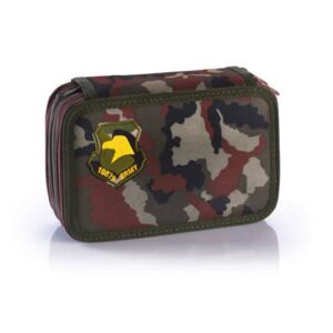 Astuccio 3 zip mimetic & jeans - 12 pastelli + 18 pennarelli CoLibrì