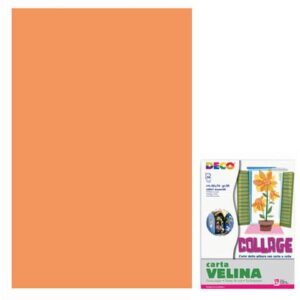 Tissue paper 50x76 cm - 24 sheets envelope - 20 gsm Deco orange