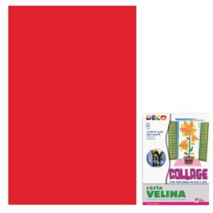 Tissue paper 50x76 cm - 24 sheets envelope - 20 gsm Deco red