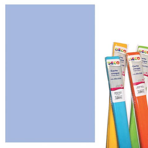 Rotolo di Carta crespa - 50x250 cm - 40 g/m² Deco azzuro cielo