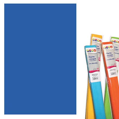 Rotolo di Carta crespa - 50x250 cm - 40 g/m² Deco blu