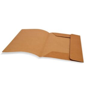 EC -Cartelline a 3 lembi Euro-Cart in Kraft 24,5x34 cm - avana -