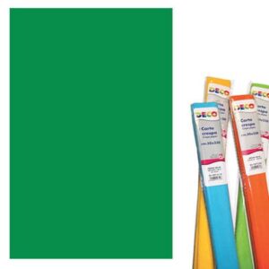 Rotolo di Carta crespa - 50x250 cm - 40 g/m² Deco verde medio