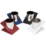 Portapenne Zenith 820 - 12,2x10x9,2 cm - Ø interno 6,7 cm - bianco -