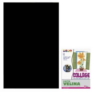 Tissue paper 50x76 cm - 24 sheets envelope - 20 gsm Deco black