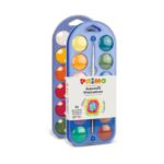 Acquerelli Ø 30 mm Primo - scatola da 24+1 pennello - con coperchio tavolozza