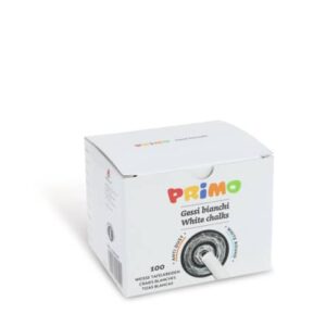 Gessi rotondi non polverosi Primo bianco - Ø 9x80 mm - scatola di