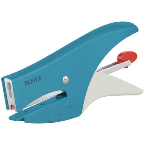 Cucitrice a pinza Leitz Cosy per punti metallici n.8 - 15 fogli - blu calmo