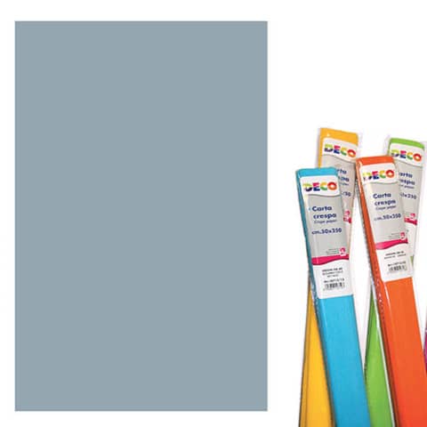 Rotolo di Carta crespa - 50x250 cm - 40 g/m² Deco argento