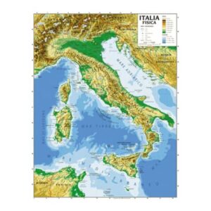 Carta geografica plastificata - 100x140 cm CWR Italia